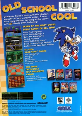 Sonic Mega Collection Plus box cover back